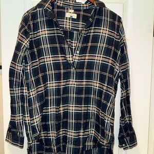 Madewell Plaid Button-Up Shirt